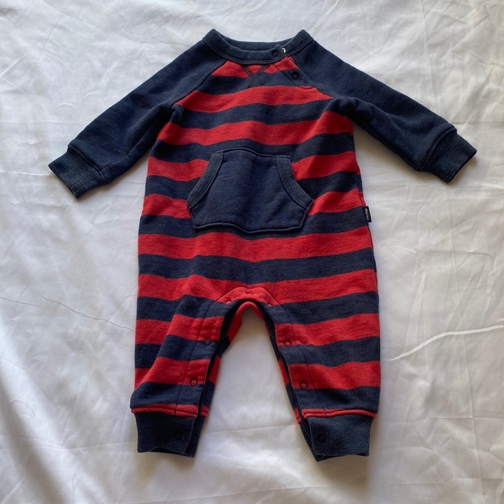 Baby Gap 3-6M Sweatshirt Outfit Navy‎ and Red Stripes
